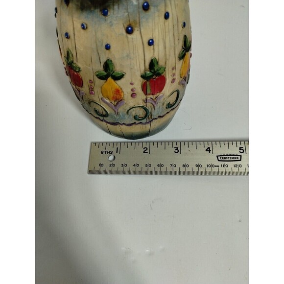 Jim Shore Snowman 112254 Winter's Bounty 2003 Pear,Apple Theme  Preowned - Picture 3 of 8